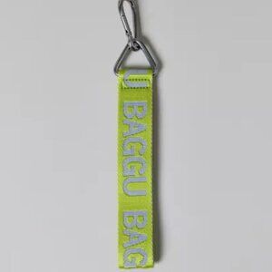 BAGGU Green Logo Keychain NEW